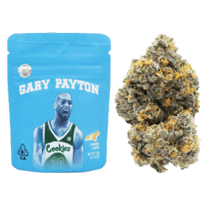 Gary Payton 3.5g premium hybrid cannabis flower with frosty buds