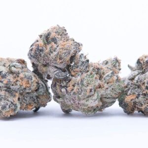 Astro Pink 3.5g premium indica cannabis flower with dense frosty buds