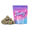 Runtz 3.5g premium hybrid cannabis flower with dense frosty buds