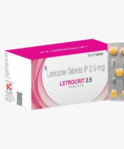 Letrozole 2.5mg 60 tablets product package