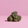 Pink Kush 3.5g premium indica cannabis flower with dense frosty buds