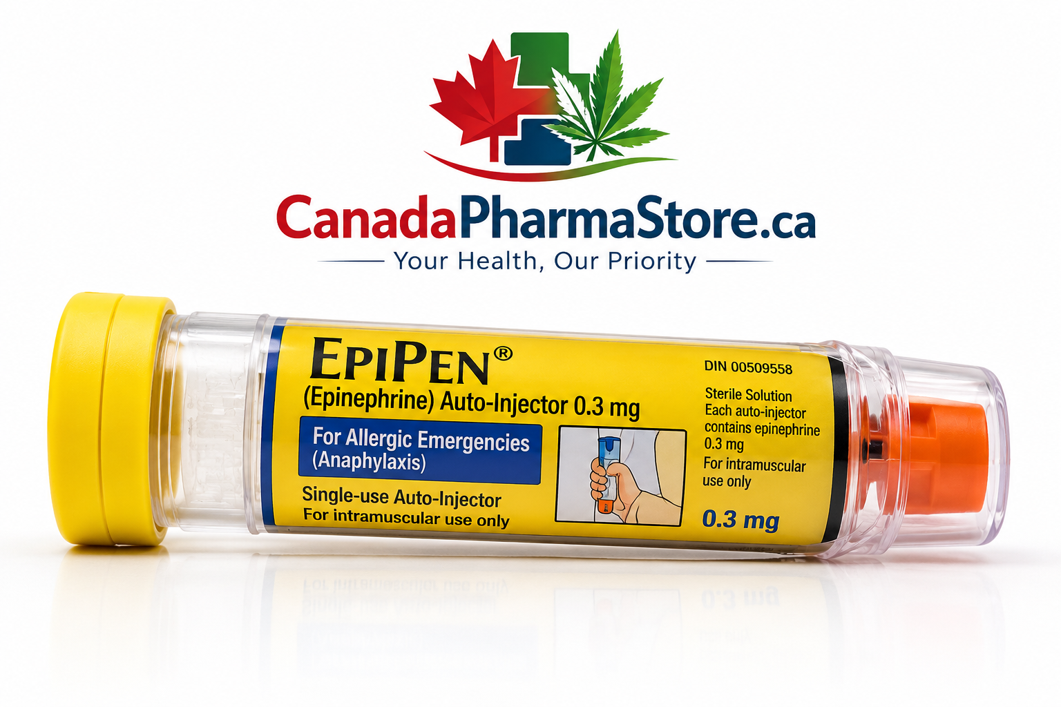 EpiPen 0.3 mg Auto-Injector EpiPen 0.3 mg Epinephrine Auto-Injector product online canada image